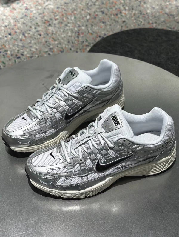Nike P-6000 White Silver Black