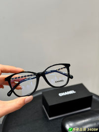 3408-Q-A Chain Detail Cat-Eye Optical Glasses
