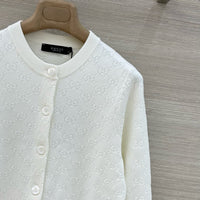 Fine Fabric Jacquard Cardigan