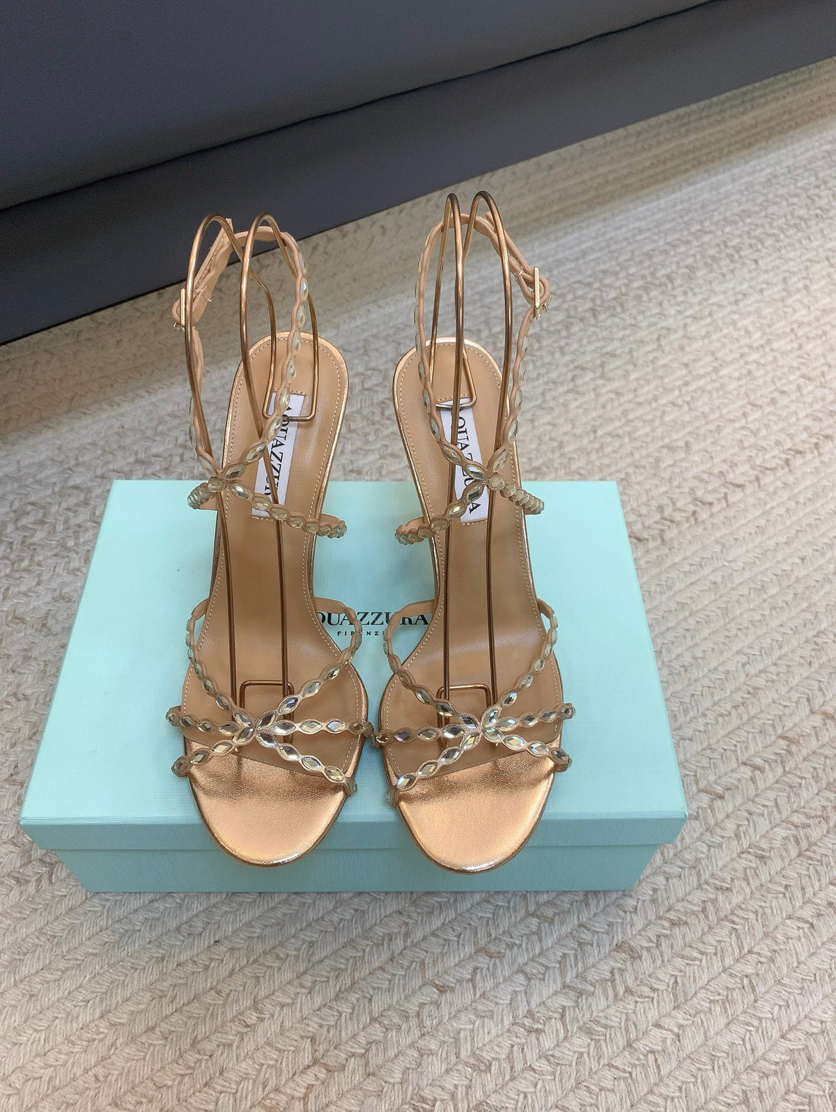 Tequila Embellished Leather Sandals