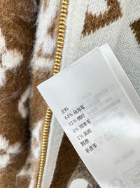 26S Brushed Monogram Zip-Up Jacket