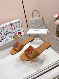 Bianca Leather Slides