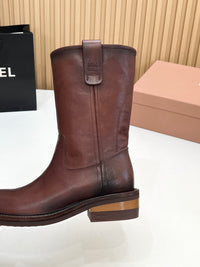 Foule Leather Booties