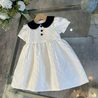 Jacquard Peter Pan Collar Dress