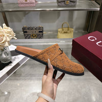 26S Horsebit Suede Mules