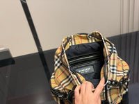 Vintage Check Rucksack Backpack