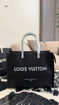 Embossed Monogram Tote Bag