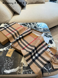 Check Cashmere Scarf