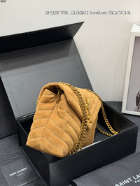 Suede Loulou Shoulder Bag
