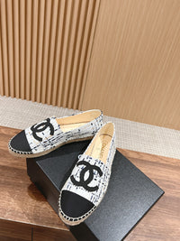 Tweed Leather Espadrilles