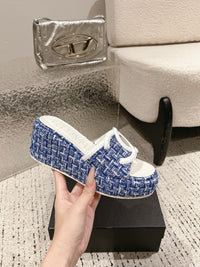 Platform Slide Sandals
