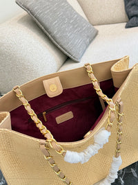 Braided Raffia Tote