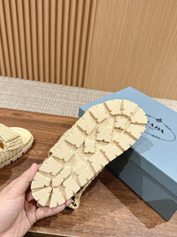 Logo-Plaque Crochet Sandals