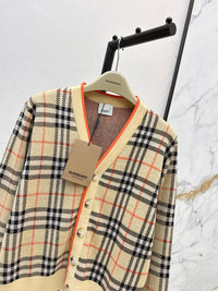 Vintage Check Jacquard Cardigan