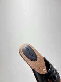 Nappa Leather Espadrille Sliders