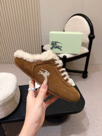 26S Shearling Knight Runner Mules