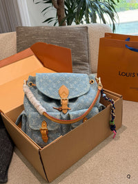 Monogram Denim Montsouris Backpack