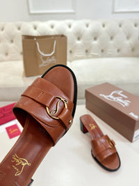 Her In Roma Leather Heeled Mules