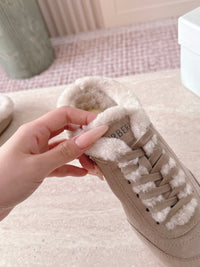 26S Shearling Knight Runner Mules