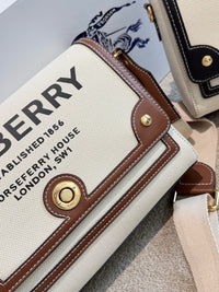 Horseferry Print Canvas Note Crossbody Bag