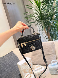 Mini Cannage Vanity Bag Lambskin