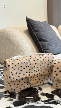 Dalmatian Print Pony Flap bag