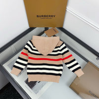 Icon Stripe Hooded Cardigan