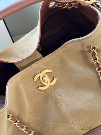 Suede Shopping Bag