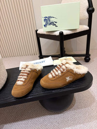 26S Shearling Knight Runner Mules