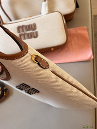 Canvas Leather Ivy Tote Bag