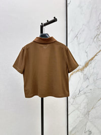Cropped Polo Shirt