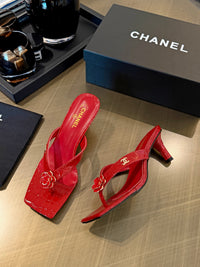 Camellia Thong Mules