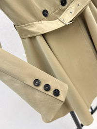 Mid-Length Belted Trench Coat