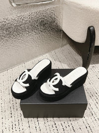 Platform Slide Sandals