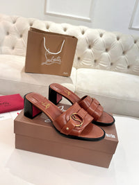 Her In Roma Leather Heeled Mules