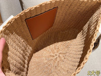 Woody Large Basket Tote Bag