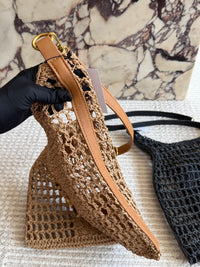 Raffia Oxalis Crochet Shoulder Bag