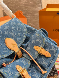 Monogram Denim Montsouris Backpack