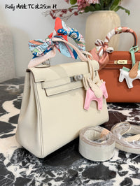 Kelly 25 Bag Craie Togo Leather