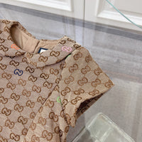 Monogram Collared Dress