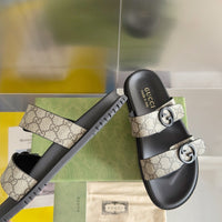 Double Strap Slide Sandals