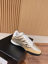 Laminated Lambskin & Suede Trainers