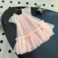Roma Embroidered Layered Tulle Dress