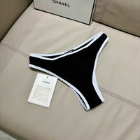 Contrast Trim Bikini Set