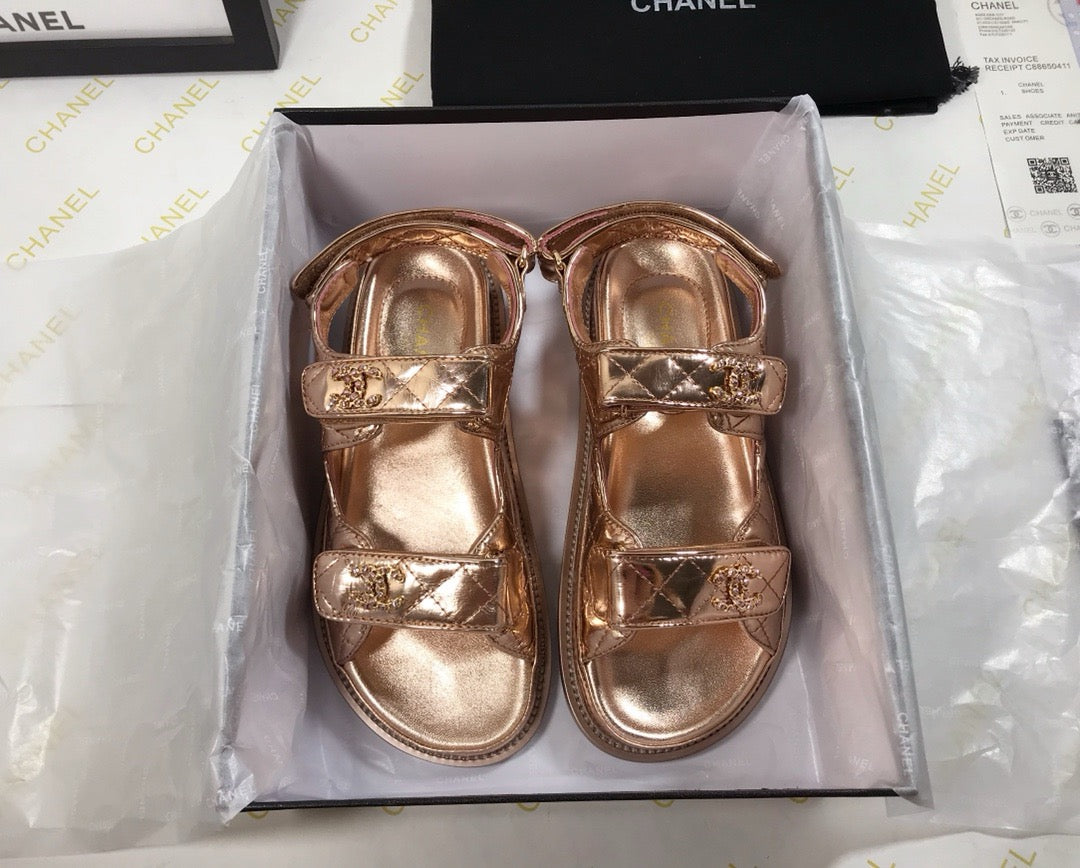 Metallic Sandals