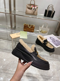 Platform Slip-On Loafers