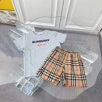 Check T-Shirt & Shorts Set