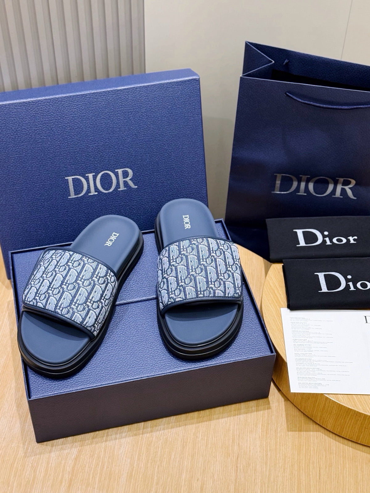 Oblique Slide Sandals