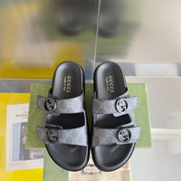 Double Strap Slide Sandals