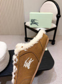 26S Shearling Knight Runner Mules